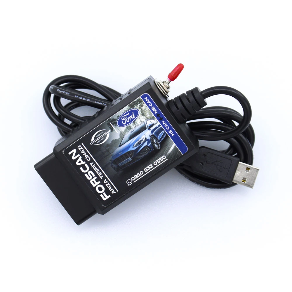 Ford FORScan USB Kablolu Gizli Özellik Açma ve Kodlama Cihazı (HS-CAN / MS-CAN Switchli PIC18F25K80) - 2